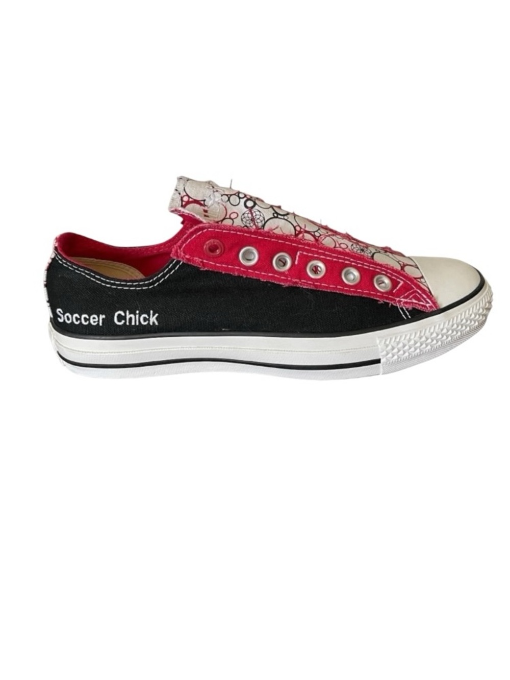 Converse One Red Soccer Chick All Star Slip On Sneakers | Women’s 8 NWT - Picture 3 of 16
